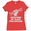 weapons of mass percussion Ladies Fitted T-Shirt