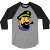 captain haddock tintin cartoon comic 3/4 Sleeve Shirt