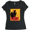 fury of the night Women's Triblend Scoop T-shirt