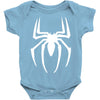 spiderman white logo Baby Bodysuit