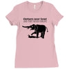 elephants never forget and they never forgive t shirt funny mens tee n Ladies Fitted T-Shirt