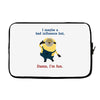 bad influence Laptop sleeve