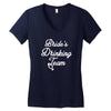 bride's drinking team diamond ring bachelorette Women's V-Neck T-Shirt