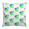guitar retro music Throw Pillow