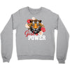 Girl Power White Write Crewneck Sweatshirt