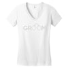 groom handcuffs Women's V-Neck T-Shirt