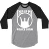 this is my peace sign 3/4 Sleeve Shirt