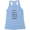 number one dad funny t shirt binary nerd geek tee s 3xl Racerback Tank