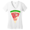 watermelon and beach Women's V-Neck T-Shirt