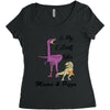 mama &amp; pizza dinasour Women's Triblend Scoop T-shirt
