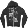 i just want to drink coffee &amp; bake things Zipper Hoodie