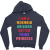 i am a mermaid unicorn kitten fairy princess Zipper Hoodie