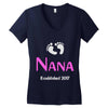 nana established 2017 Women's V-Neck T-Shirt