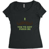 mustache pinch Women's Triblend Scoop T-shirt