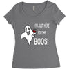im here for the boos Women's Triblend Scoop T-shirt