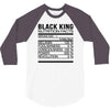 black king nutrition facts 3/4 Sleeve Shirt