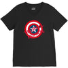 deadpool was here (captain america) V-Neck Tee