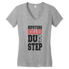 hipsters killed dubstep Women's V-Neck T-Shirt