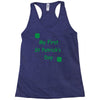 my first st patricks day Racerback Tank