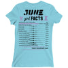 June Girl Facts Gemini Ladies Fitted T-Shirt