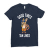 good times tan lines Ladies Fitted T-Shirt