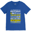 Legends Are Born In February V-Neck Tee