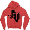 Beto Texas Map Zipper Hoodie