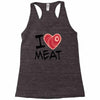 i love meat Racerback Tank