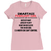 Smartass February Girl Ladies Fitted T-Shirt