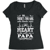 So... There's This Girl Who Kinda Stole My Heart Papa Women's Triblend Scoop T-shirt