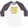 fantasy football legend sunday night football sports league tee shirt 3/4 Sleeve Shirt