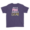 pretty in pink dangerous in camo funny Youth Tee