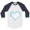 Custom baby boy name maternity design 3/4 Sleeve Shirt
