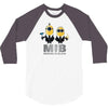 despicable me minions men in black 3/4 Sleeve Shirt