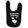 5 Percent Unicorn 95 Percent Ninja Baby Bibs