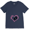 Custom baby girl name maternity design V-Neck Tee
