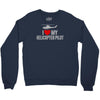 i' love my helicopter pilot Crewneck Sweatshirt