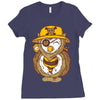 pirate owl Ladies Fitted T-Shirt