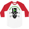 happy saint patrick day skull 3/4 Sleeve Shirt