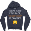 show your real face, halloween is coming Zipper Hoodie
