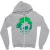 mega grass Zipper Hoodie