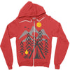 camp fire Zipper Hoodie