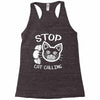 stop cat calling Racerback Tank
