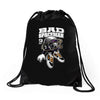bad spacemen Drawstring Bags