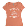 gangsta wrapper Women's Triblend Scoop T-shirt