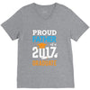 Class of 2017 Proud Father Graduation V-Neck Tee
