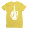 Flipping Someone Off Ladies Fitted T-Shirt
