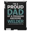 i'm a proud dad of freaking awesome welder iPad 3 and 4 Case