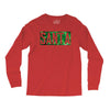 santa green glitter Long Sleeve Shirts