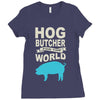 hog butcher to the world chicago Ladies Fitted T-Shirt